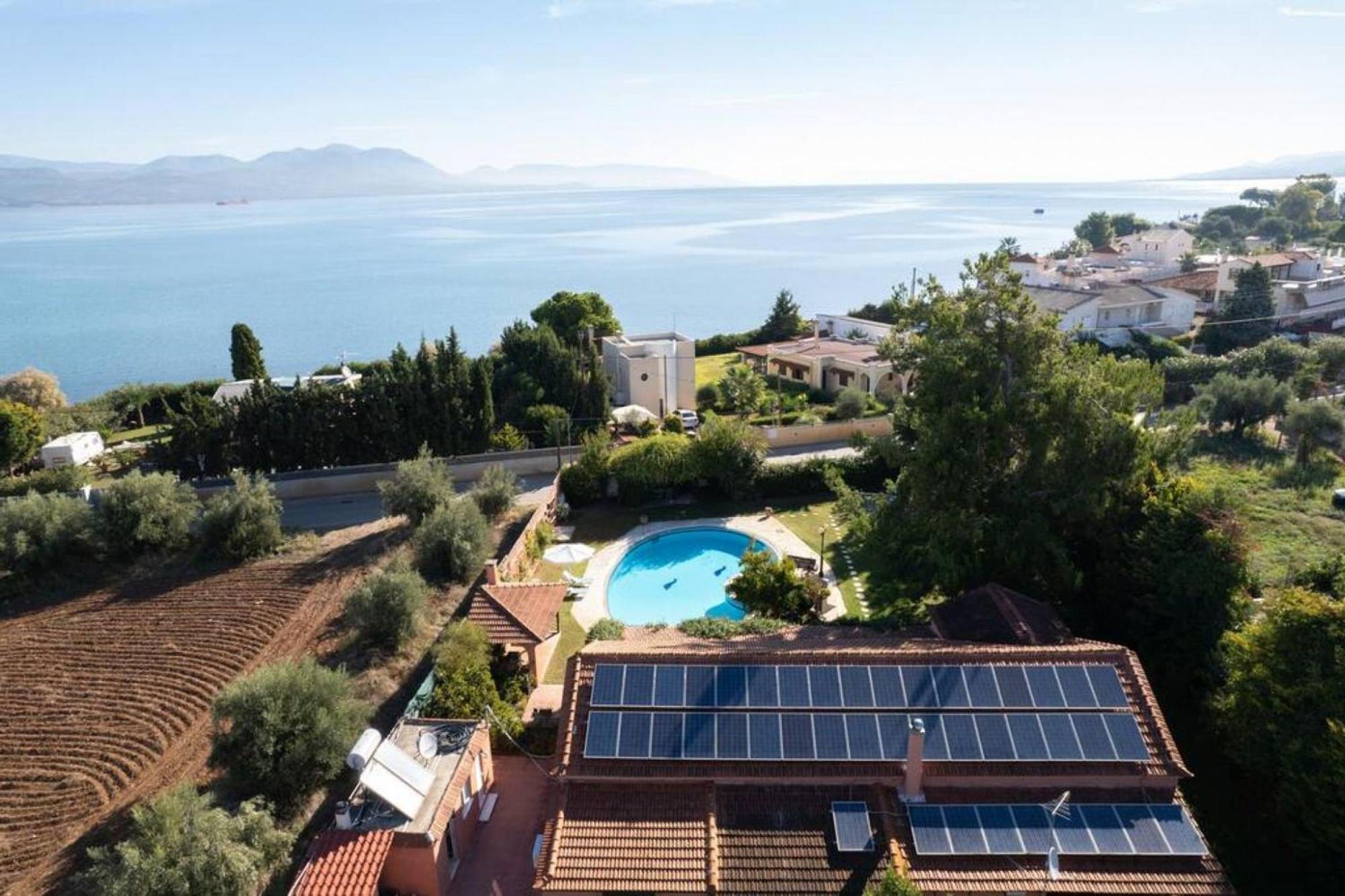 Villa Christina In Evia Paralia Avlidhos Exterior foto